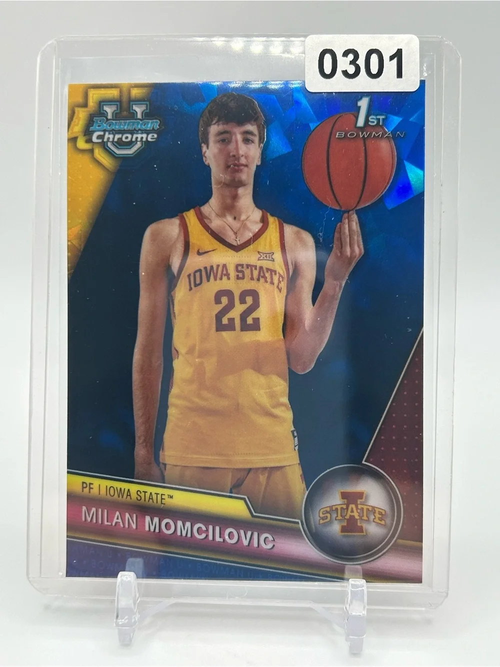 Milan Momcilovic Iowa State Basketball Card 🏀 1st Bowman